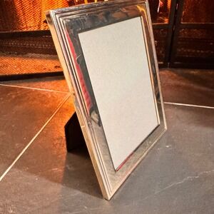 Silver Tone‎ Metal Ornate Beveled 6x8 Photo Picture Frame Desk Tabletop Display